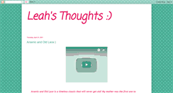 Desktop Screenshot of leahleahgrace.blogspot.com