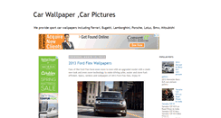 Desktop Screenshot of carpictures-carwallpapers.blogspot.com