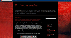 Desktop Screenshot of barbarousnights.blogspot.com