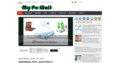 Desktop Screenshot of mypcwall.blogspot.com