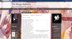 Desktop Screenshot of blabbyballerina.blogspot.com