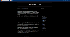 Desktop Screenshot of machinecore.blogspot.com