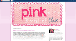 Desktop Screenshot of iampinkinmyhouseofblue.blogspot.com