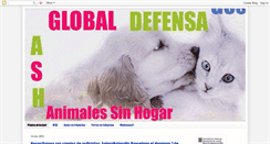 Desktop Screenshot of globaldefensaanimalessinhogar.blogspot.com