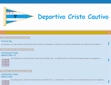 Tablet Screenshot of deportivocristocautivo.blogspot.com