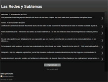 Tablet Screenshot of lasredesysubtemas.blogspot.com