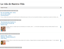 Tablet Screenshot of lamaestravida.blogspot.com