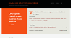 Desktop Screenshot of claudioforghieri.blogspot.com