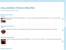 Tablet Screenshot of halloweenpunchrecipes.blogspot.com