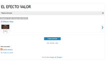 Tablet Screenshot of elefectovalor.blogspot.com