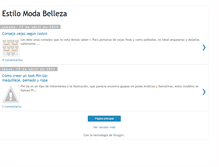Tablet Screenshot of estilomodabelleza.blogspot.com