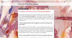 Desktop Screenshot of churchplantingideas.blogspot.com