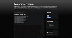 Desktop Screenshot of comprarservermu.blogspot.com