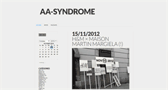 Desktop Screenshot of aa-syndrome.blogspot.com