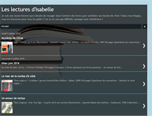 Tablet Screenshot of lecturesdisabelle.blogspot.com
