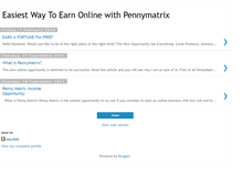 Tablet Screenshot of pennymatrix2earn.blogspot.com