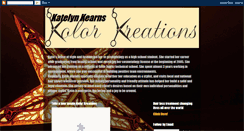 Desktop Screenshot of kolorkreations.blogspot.com