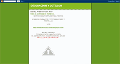 Desktop Screenshot of decoracionycotillon.blogspot.com