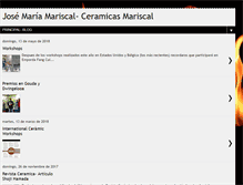 Tablet Screenshot of ceramicasjosemariscal.blogspot.com