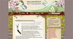 Desktop Screenshot of male-mudrosti.blogspot.com