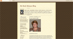 Desktop Screenshot of mybodybalanceblog.blogspot.com