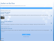Tablet Screenshot of amberontherun.blogspot.com