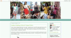 Desktop Screenshot of cheapfrill.blogspot.com