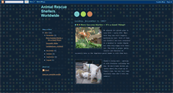 Desktop Screenshot of animalrescuesheltersworldwide.blogspot.com