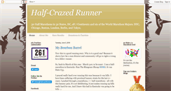 Desktop Screenshot of halfcrazedrunner.blogspot.com