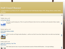 Tablet Screenshot of halfcrazedrunner.blogspot.com