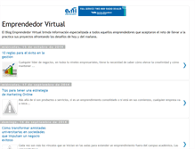 Tablet Screenshot of emprendedor-virtual.blogspot.com