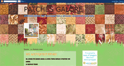 Desktop Screenshot of patchesgalore.blogspot.com