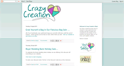 Desktop Screenshot of crazycreationuk.blogspot.com