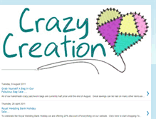 Tablet Screenshot of crazycreationuk.blogspot.com