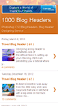 Mobile Screenshot of 1000-blog-headers.blogspot.com