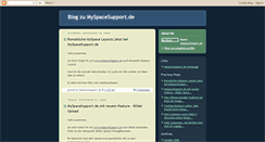 Desktop Screenshot of myspacesupportde.blogspot.com