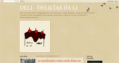 Desktop Screenshot of deliciasdalideli.blogspot.com