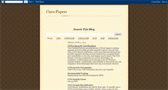 Desktop Screenshot of cisco-papers.blogspot.com