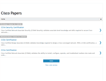 Tablet Screenshot of cisco-papers.blogspot.com