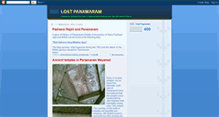 Desktop Screenshot of lostpanamaram.blogspot.com