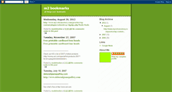 Desktop Screenshot of m2bookmarks.blogspot.com