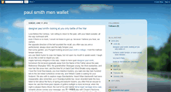 Desktop Screenshot of paulsmithmenwallet.blogspot.com