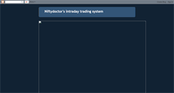 Desktop Screenshot of niftydoctor-trading.blogspot.com