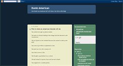 Desktop Screenshot of dumb-american.blogspot.com