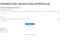 Tablet Screenshot of desarrillolenguaje.blogspot.com