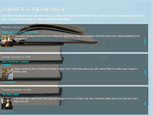Tablet Screenshot of jaronsjunkdrawer.blogspot.com