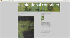 Desktop Screenshot of inspirationalcontainer.blogspot.com