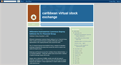 Desktop Screenshot of caribbeanvirtualstockexchange.blogspot.com