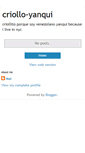 Mobile Screenshot of criollito-yanqui.blogspot.com