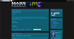 Desktop Screenshot of masseffectchronicles.blogspot.com